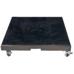 Free-Arm Parasol Base Modena 120kg Black with Wheels-PLATINUM - Overhanging Parasol Wheeled Bases