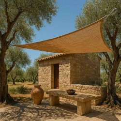 Παραλληλόγραμμο Πανί Σκίασης Γιούτα 3x2m 420gsm - Φυσική – Παραλληλόγραμμα Πανιά Σκιάς Γιούτας