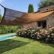 Square Coconut Fiber Shade Sail M1 Premium (2x2m) - Sails Made by 100% Natural Coconut Fibers