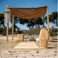 Coconut Fiber Shade Sail M2 Economy 3x3m Square - Sails Made by 100% Natural Coconut Fibers
