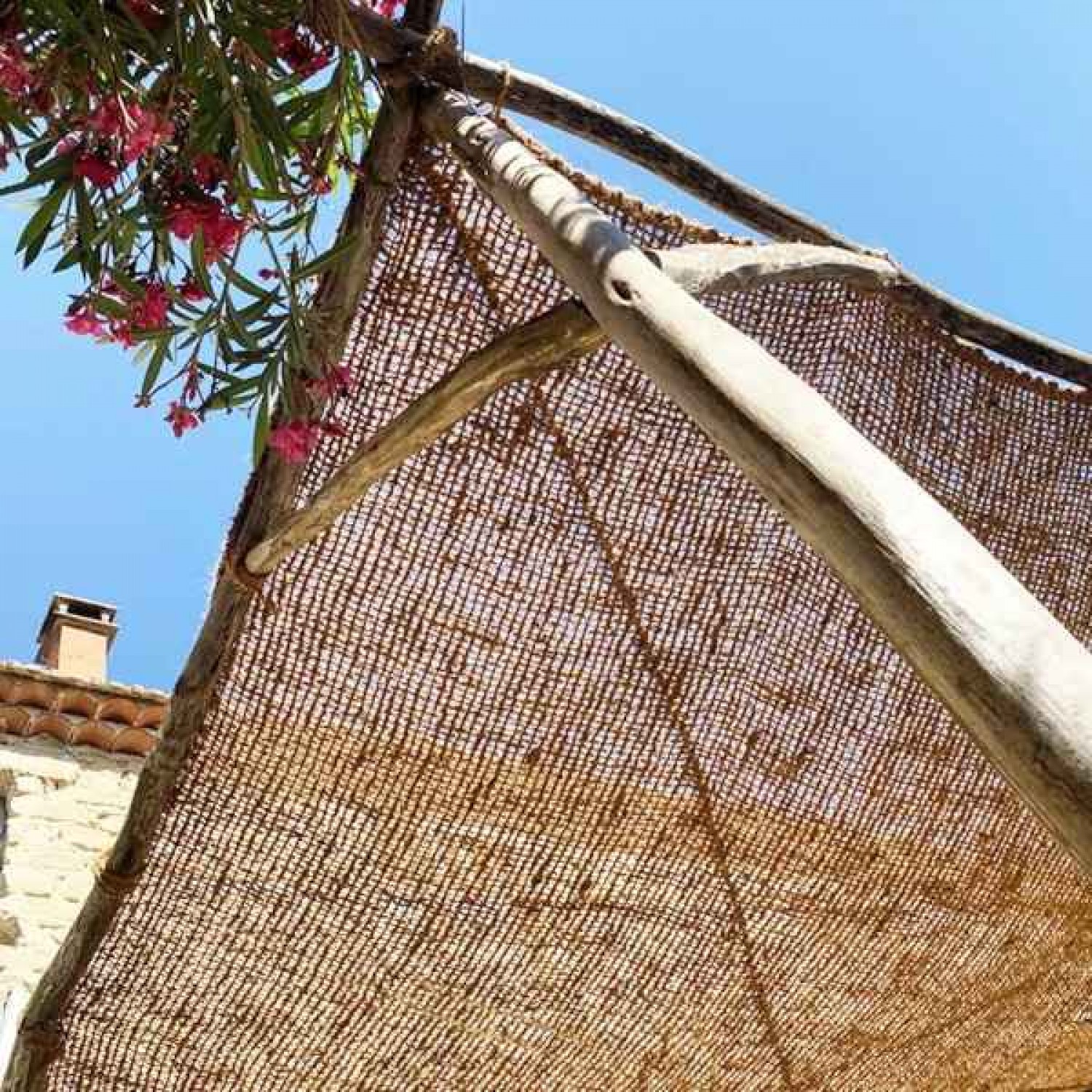 Παραλληλόγραμμο Πανί Σκίασης Κοκοφοίνικα 3x4m Διαγώνιας Ενίσχυσης M2 Economy - Σκιά με Πανιά από Ίνες Κοκοφοινίκων