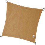 PLATINUM Shade Sail Coolfit® Square 3.6x3.6m 285gsm Sand (NESLING) - Sun Protection-Square Shade Sails