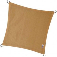 PLATINUM Shade Sail Coolfit® Square 3.6x3.6m 285gsm Sand (NESLING) - Sun Protection-Square Shade Sails