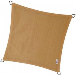 PLATINUM Shade Sail Coolfit® Square 3.6x3.6m 285gsm Sand (NESLING) - Sun Protection-Square Shade Sails