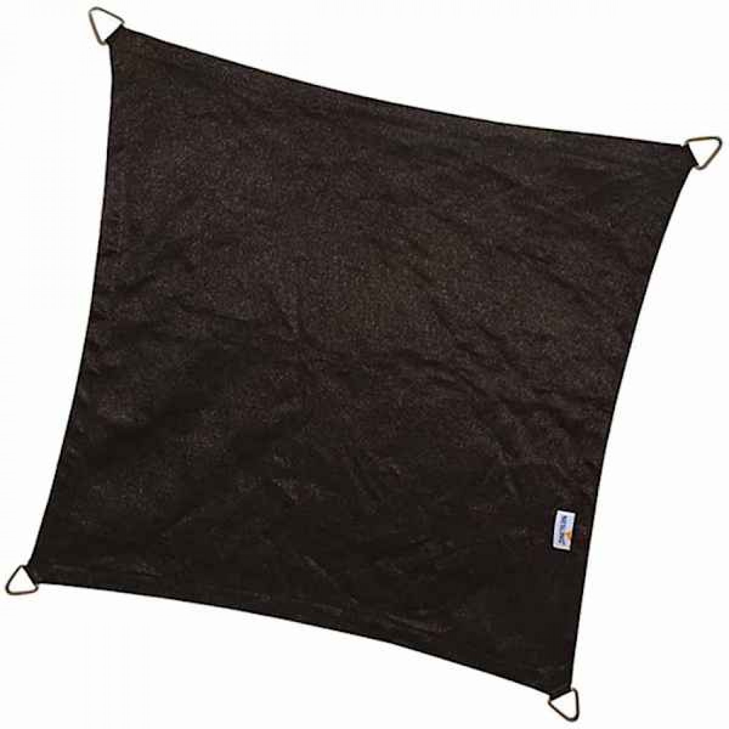 PLATINUM Shade Sail Coolfit® Square 5x5m 285gsm Black (NESLING) - Sun Protection-Shade Sails