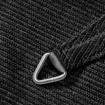 PLATINUM Shade Sail Coolfit® Square 5x5m 285gsm Black (NESLING) - Sun Protection-Shade Sails