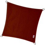 PLATINUM Shade Sail Coolfit® Square 3.6x3.6m 285gsm Terracotta (NESLING) - Sun Protection-Square Shade Sails