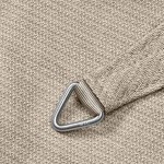 PLATINUM Shade Sail Coolfit® Square 5x5m 285gsm Ecru (NESLING) - Sun Protection-HDPE Shade Sails