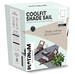 PLATINUM Shade Sail Coolfit® Square 3.6x3.6m 285gsm White (NESLING) - Sun Protection-Shade Sails