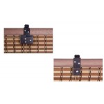 Natural Bamboo Bicolor Blinds with Roll Up 200x(H)220cm