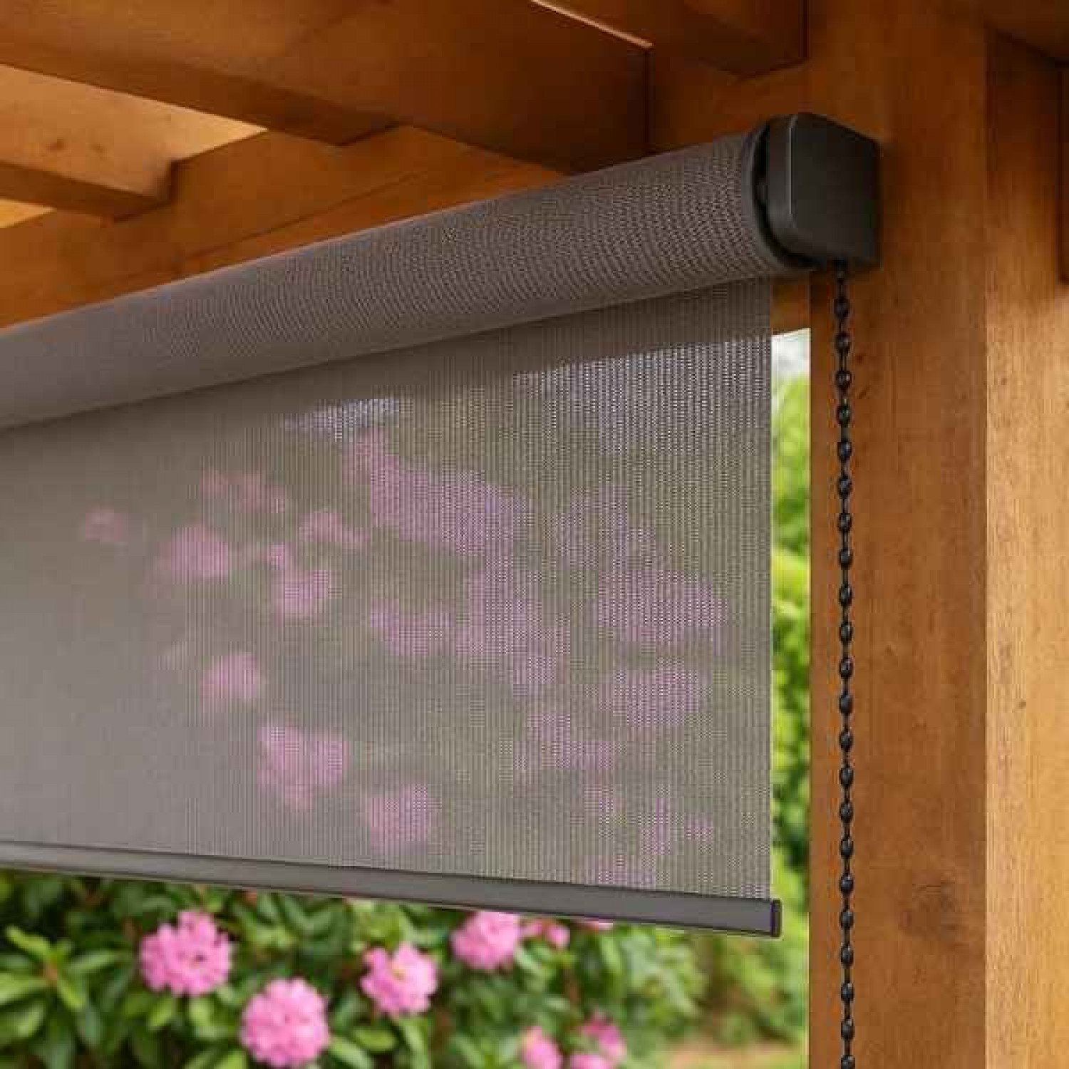 Outdoor Roller Blind 240x248cm Gray Polyester Outdoor Roller Blind 240x248cm Gray 280g/m² Polyester - Blinds for Outdoor Use