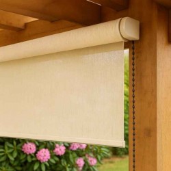 Στόρι Εξωτερικού Χώρου 240x148cm Εκρού 280g/m² Πολυεστέρας - Πολυεστερικά Στόρια Εξωτερικών Χώρων