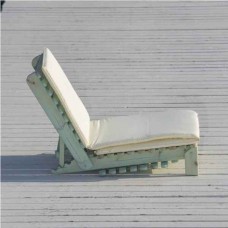 Cushion For Adjustable Wooden Folding Beach Lounger 189x65x5cm - Sun Lounger Cushions