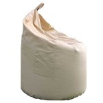 Πουφ Παραλίας Αχλάδι Μπεζ Φ70x50/94cm Αδιαβροχοποιημένο - Πουφ Ξαπλώστρες Παραλίας-Κήπου Πουφ Παραλίας Αχλάδι Μπεζ Φ70x50/94cm Αδιαβροχοποιημένο