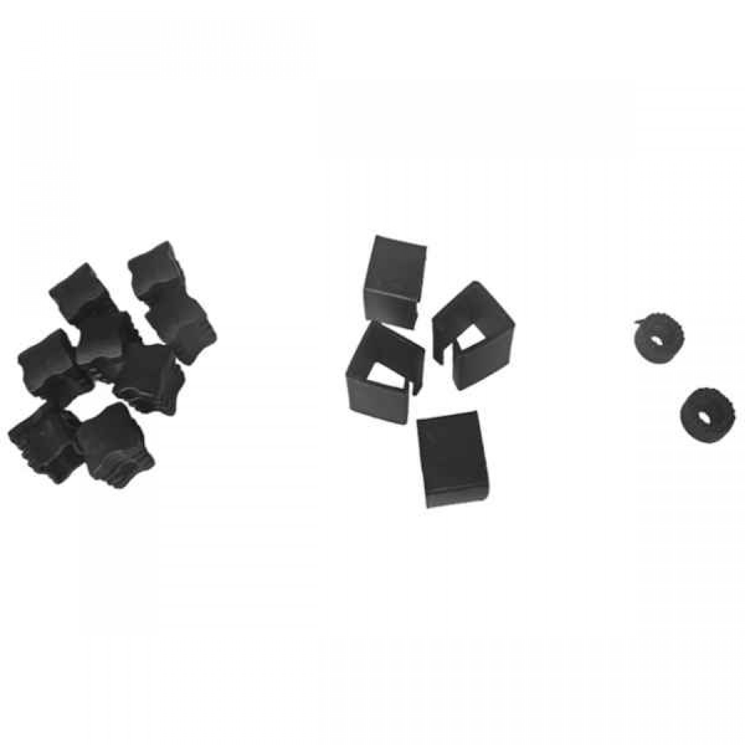 Black Replacement Plastics Set for Aluminum Sun Lounger 14pcs Set Black Replacement Plastic Parts for Aluminum Sun Lounger - Spares-Replacements