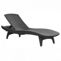 KETER Pacific Ξαπλώστρα Κήπου Ανθρακί 197x75x(Υ)40cm