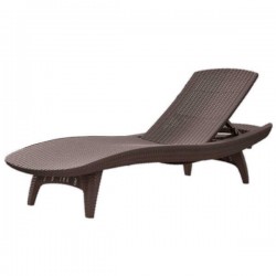 KETER Pacific Ξαπλώστρα Κήπου Καφέ 197x75x(Υ)40cm