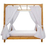 Double Beach Canopy Bed from Original Swedish Pine 2x2x2m - Outdoor Beach Beds