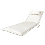 Sun Lounger Cushion Off-White 200x65x5cm | Outdoor Goods