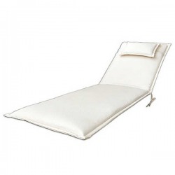 Sun Lounger Cushion Off-White 200x65x5cm | Outdoor Goods