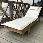 Sun Lounger Cushion Off-White 200x65x5cm | Outdoor Goods