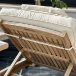 Beach-Pool Sun Lounger Cushion with Headrest 10(H)x200x65cm - Sun Lounger Cushions