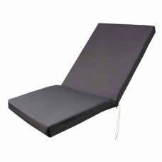 Deckchair mattress 195x60x8cm charcoal
