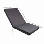 Beach-Garden Deckchair Mattress 124x60x6cm Grey Beach-Garden Deckchair Mattress 124x60x6cm Grey - Cushions & Mattresses