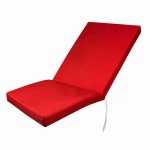 Beach-Garden Deckchair Mattress 124x60x6cm Red Beach-Garden Deckchair Mattress 124x60x6cm Red - Cushions & Mattresses