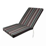 Deckchair Mattress 124x60x6cm Striped Bordeaux-Green Beach-Garden Deckchair Mattress 124x60x6cm Striped Bordeaux-Green - Cushions & Mattresses