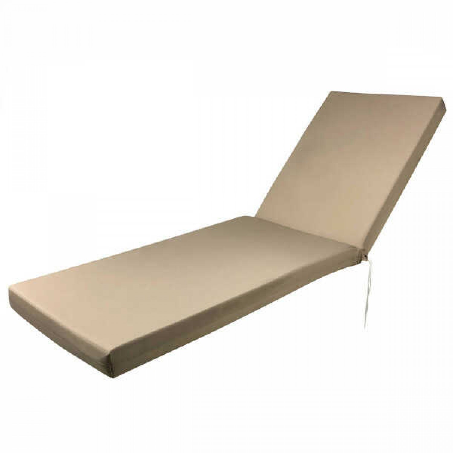Sun Lounger Cushion Waterproof Beige 195x60x(H)8cm - Sun Lounger Cushions Sun Lounger Cushion Waterproof Beige 195x60x(H)8cm