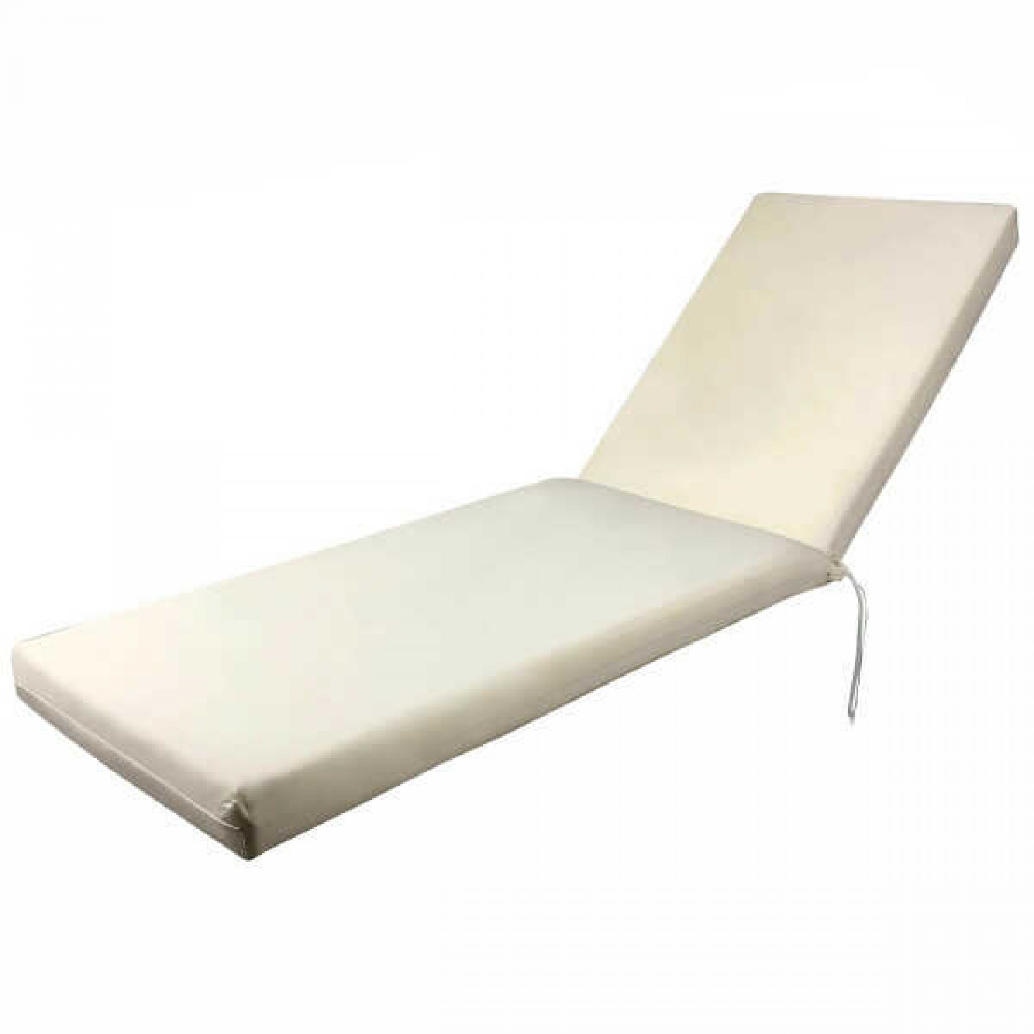 Sun Lounger Cushion Waterproof Ecru 195x60x(H)6cm - Sun Lounger Cushions Sun Lounger Cushion Waterproof Ecru 195x60x(H)6cm