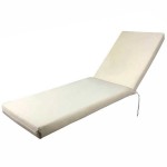 Sun Lounger Cushion Waterproof Ecru 195x60x(H)6cm - Sun Lounger Cushions Sun Lounger Cushion Waterproof Ecru 195x60x(H)6cm