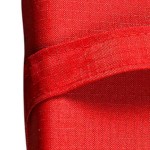 Sun Lounger Cushion Waterproof Red 195x60x(H)6cm