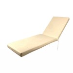 Sun Lounger Cushion Waterproof Leatherette Sugar 195x60x(H)6cm - Sun Lounger Cushions Sun Lounger Cushion Leatherette Sugar 195x60x(H)6cm