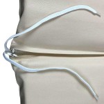 Sun Lounger Cushion Waterproof Leatherette Sugar 195x60x(H)6cm - Sun Lounger Cushions Sun Lounger Cushion Leatherette Sugar 195x60x(H)6cm