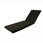 Sun Lounger Cushion Waterproof Leatherette Dark Walnut 195x60x(H)6cm - Sun Lounger Cushions Sun Lounger Cushion Leatherette Dark Walnut 195x60x(H)6cm