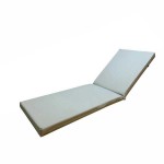 Sun Lounger Cushion Waterproof Leatherette Gray 195x60x(H)6cm - Sun Lounger Cushions Sun Lounger Cushion Leatherette Gray 195x60x(H)6cm