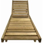 Ξαπλώστρα Παραλίας LUX Επαγγελματική 200x80x32cm - Εμποτισμένες Ξύλινες Ξαπλώστρες