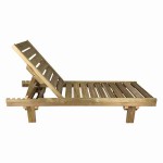 Ξαπλώστρα Παραλίας LUX Επαγγελματική 200x80x32cm - Εμποτισμένες Ξύλινες Ξαπλώστρες