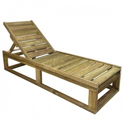 Sun Lounger Wooden Professional 200x68x35cm - Preasure Treated Sun Loungers
