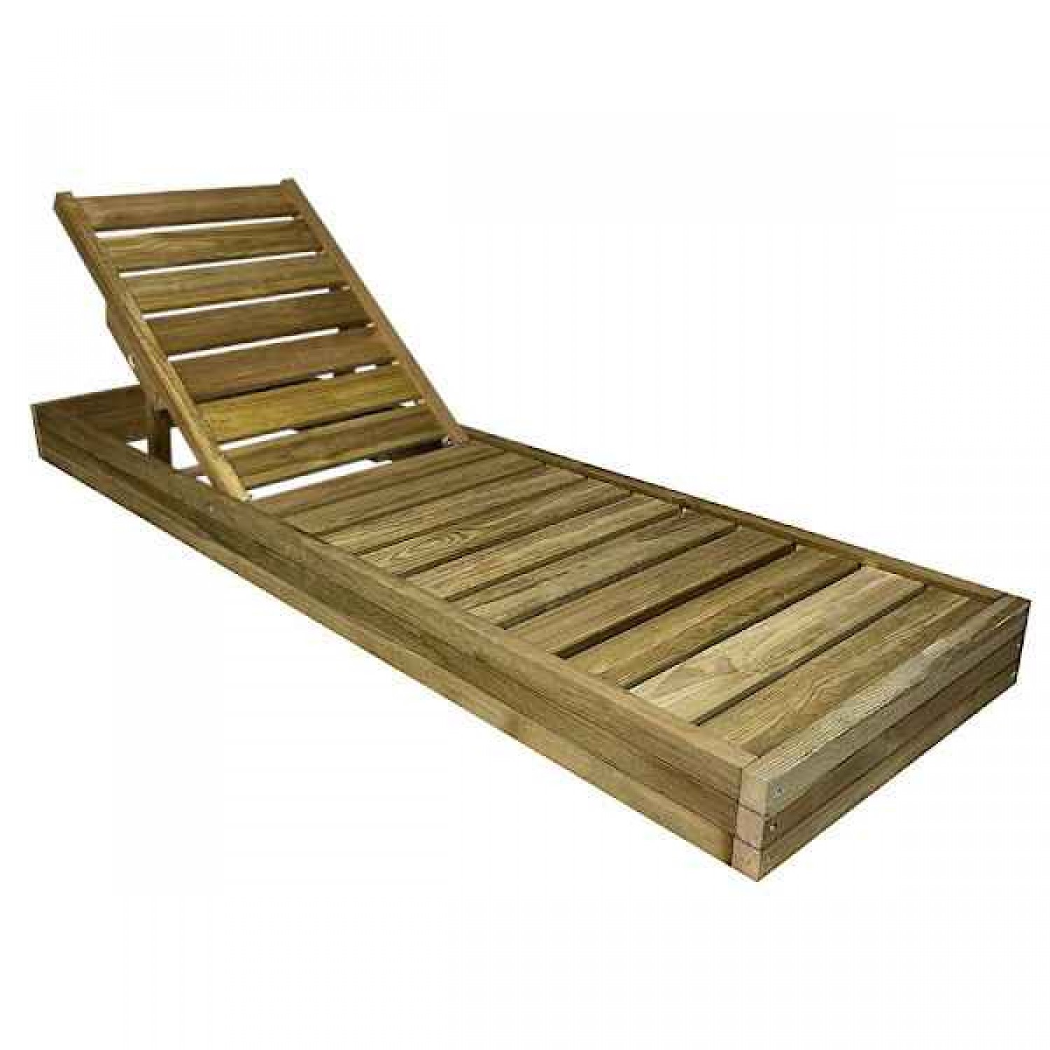 Sun Lounger Wooden Professional 210x68x14cm - Preasure Treated Sun Loungers