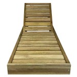 Sun Lounger Wooden Professional 210x68x14cm - Preasure Treated Sun Loungers