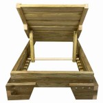 Sun Lounger Wooden Professional 210x75x14cm - Preasure Treated Sun Loungers