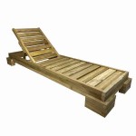 Sun Lounger Wooden Professional 210x75x23.5cm - Preasure Treated Sun Loungers