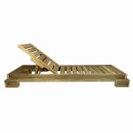 Sun Lounger Wooden Professional 210x75x23.5cm - Preasure Treated Sun Loungers