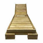 Sun Lounger Wooden Professional 210x75x23.5cm - Preasure Treated Sun Loungers