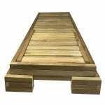 Sun Lounger Wooden Professional 210x75x23.5cm - Preasure Treated Sun Loungers