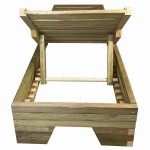 Sun Lounger Wooden Professional 210x68x28cm - Preasure Treated Sun Loungers