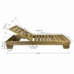 Sun Lounger Wooden Professional 210x68x28cm - Preasure Treated Sun Loungers